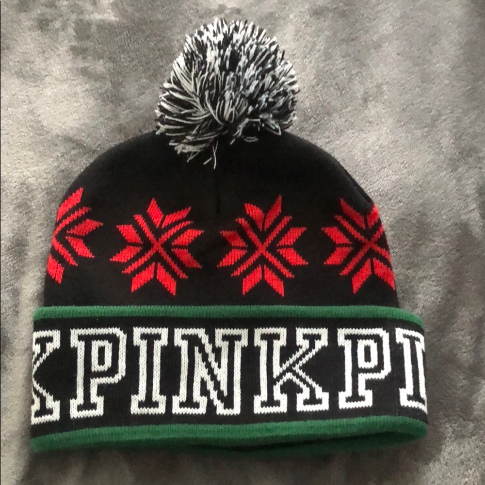 VS Pink Christmas beanie